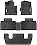 YITAMOTOR Floor Mats Compatible with 2020-2023 Ford Explorer 6 Passenger Models, Custom Fit Black TPE Floor Liners, 1st, 2nd and 3rd Row ( Not for 7 Passenger ) All-Weather Protection