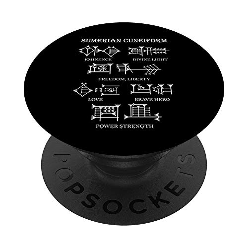 Escritura Cuneiforme Idioma Sumerio PopSockets PopGrip: Agarre intercambiable para Teléfonos y...