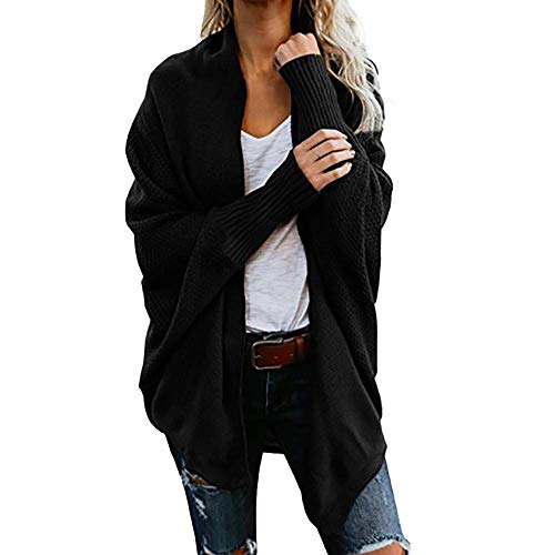 Cardigan Kimono Otoño Invierno para Mujer Suéter de Manga Larga de Punto de Mujer Casual Jerséis Suelta Camiseta Blusa Chaquetas de Punto Hanyixue Cover