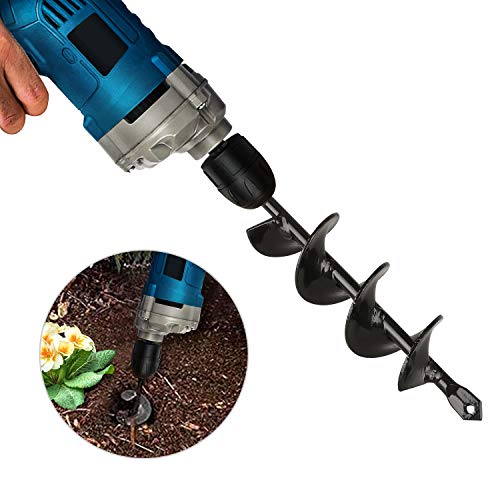 EEEKit Auger Drill Bit, Garden Plant Flower Bulb Auger Rapid Planter Bulb