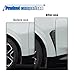 2PCS Car Fenders Side Vents Sticker, TPU Waterproof Car Spoiler Kit, Air Flow Intake Hole Grille Protection Cover, Universal Side Vents Decorative Accessories for Most Cars (Carbon Fiber)