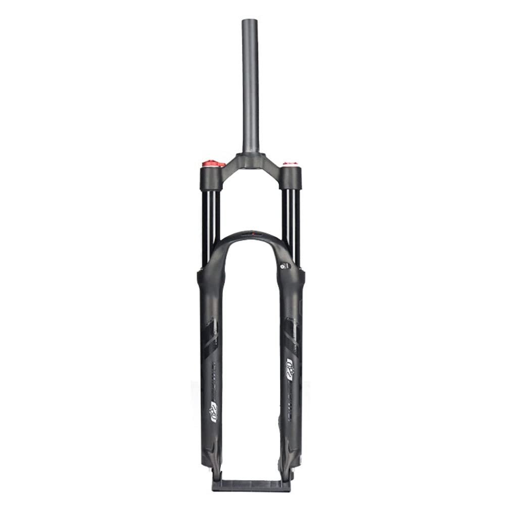 Widelec MTB 26/27,5/29 widelce do roweru górskiego Podróż 110 mm Ręczna blokada powietrza 1-1/8'' Prosty hamulec tarczowy QR 9 mm (kolor: czarny 66 cali)