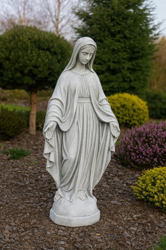 Miniatura 12 de Green Lane Garden Figura De La Virgen María, Escultura Al Aire Libre O Interior Hecha De Piedra Reconstituida, Estatua Religiosa 680