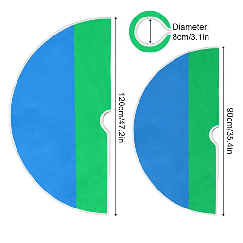 Polysexual Pride Flag Christmas Tree Skirt 35.4/47.2 Inch Large, Double Layer, With Felt Fabric Lining, Tree Mat For Xmas Holiday Party Decoration #TOP1