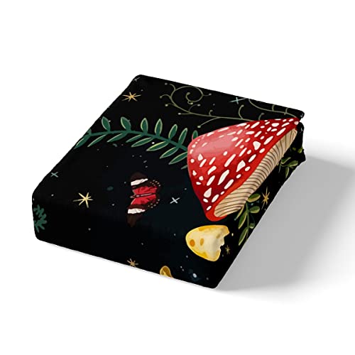 Feelyou Kids Mushroom Bedding Set Natural Wild Fungus Duvet Cover Set For Kids Boys Girls Botanical Plants Comforter Cover Butterfly Quilt Cover 1 Duvet Cover With 1 Pillowcase Twin Size #TOP3