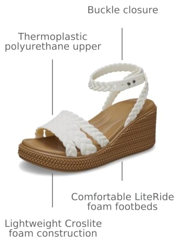 Image of Crocs Women's Brooklyn Ankle Strap Wedges