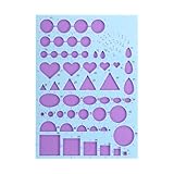 QUARKZMAN Paper Quilling Template Board 8.3 x 5.9 Inch Quilling Board Mould Crimper Tool Für Papers Strips DIY Art Crafts Blau