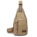 OuterStar Casual Canvas Sling Backpack Chest Bag for Men Woman (Coffee)