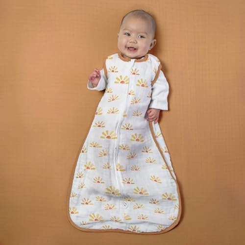 Image of SwaddleDesigns Softest Cotton Muslin Fitted Crib Sheet, Toddler Sheet for Boys & Girls, Fits Standard Crib Mattress (28 x 52 inches), Butterum