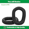 Almohadillas de Repuesto Profesionales para Auriculares Gamer Logitech G435 Bluetooth Inalámbricos, Tela Transpirable y Espuma, Negro 8