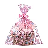 shareluck Bolsas de Pascua de 24 x 30 pulgadas, bolsas de celofán