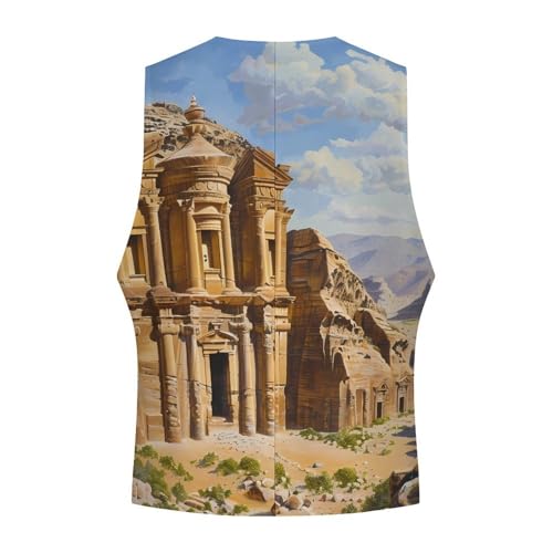 PetraLandscape Novelty Men's Suit Vest Casual Formal Dress Vests Business Waistcoat4
