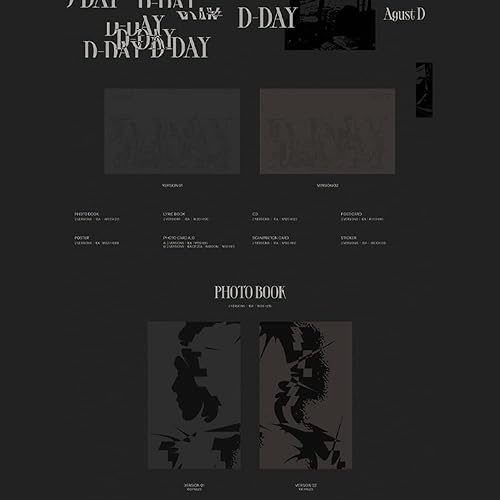 Miniatura 2 de Agust D (BTS) D-DAY album (SET (01+02))
