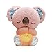 Genérico Koala para Aliviar La Ansiedad,Nutria Bebe Dormir Que Respira,Peluche AnsiedadDormir,Bebé Durmiendo Koala Juguete con Música Luces Y Movimientos De Respiración Ayuda para Dormir