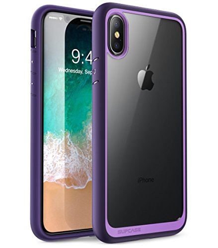 SUPCASE [Unicorn Beetle Style] Case Designed for iPhone X, iPhone XS, Premium Hybrid Protective Clear Case for Apple iPhone X 2017/ iPhone XS 2018 Release (Violet)