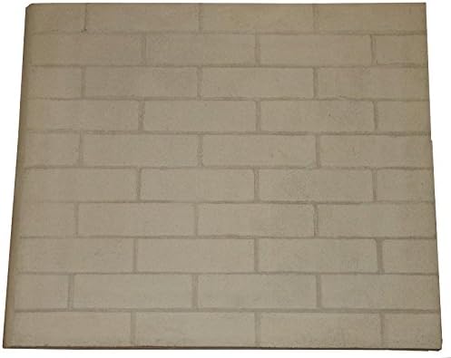 Replacement Fireplace Panel 23.5" H x 27.5" W x 1" Thick, Tan, Modern Style, Brick Material
