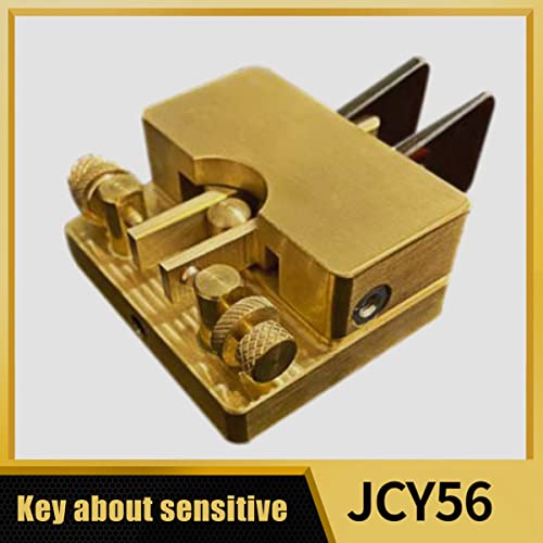 Clé télégraphique double palette JCY-56 : manipulateur Morse magnétique ajustable - 5