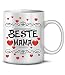 Produktbild Golebros Beste Mama Tasse Becher Valentinstag Geburtstagsgeschenke Muttertagstasse Muttertagsgeschenke Mutter Ideen Kinder ausgefallen Artikel Herz Liebe Oma