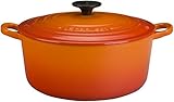 ル・クルーゼ(Le Creuset) 鋳物 ホーロー 鍋 ココット・ロンド 22 cm オレンジ ガス IH オーブン 対応 【日本正規販売品】