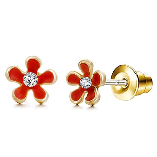 Image of 33 Pairs Stainless Steel Cartoon Earrings for Girls - Hypoallergenic Colorful Stud Earing Set, Mix & Match Cute Earring for Teens, Kids, Doll Dressup Accessories