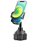 TECOTEC Short Cup Phone Holder for Car, Universal Ultra Stable Car Cup Holder Phone Mount Compatible with iPhone 15 Pro Max /14/13/S23 Ultra /S22 /Plus etc