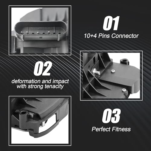 Image of BF6A-F21813-BC Front Left Door Lock Latch Actuator Driver Side for Ford Escape Fusion Focus Edge MKX MKZ 2011 2012 2013 2014 2015 2016 2017 Replaces AE8Z-5421813-D