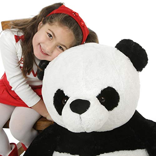 Image of Giant Panda Plush Toy 4 Feet | Soft Cuddly Stuffed Animal for Kids, Girls, Boys & Adults | Jumbo Hugging Companion | Birthday, Anniversary & Special Occasion Gift