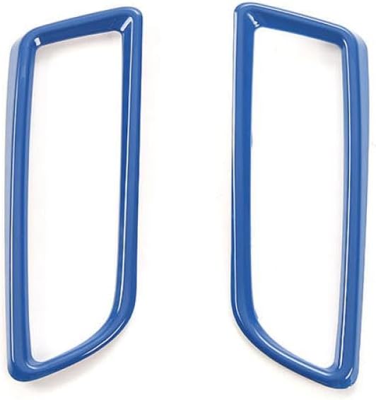 Car Front Daytime Running Light Decoration Cover Ring ABS Car Exterior Parts Suitable for BAWA Camaro 2017 (Carbon Fiber Grain)