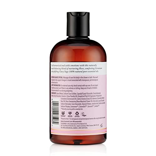 Tisserand Aromatherapy - Restore Balance Bath & Shower Wash - Perimenopause, Menopause & Menstruation Support for Women - Rose, Clary Sage & Geranium - 100% Natural Essential Oils - 400ml - Image 3