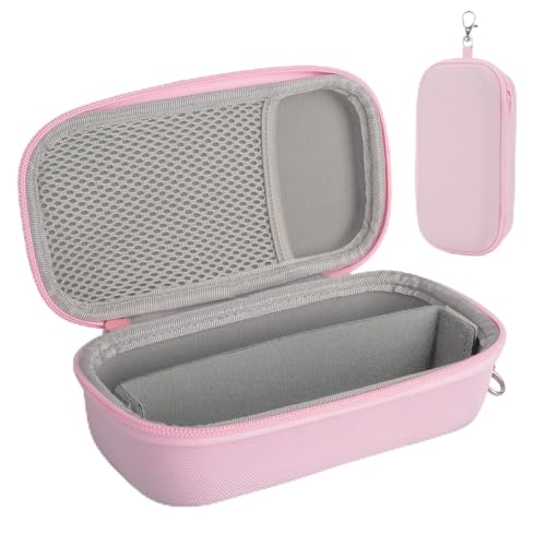 Estojo duplo para óculos, estojo rígido para óculos de sol de viagem, organizador para homens e mulheres, rosa, G