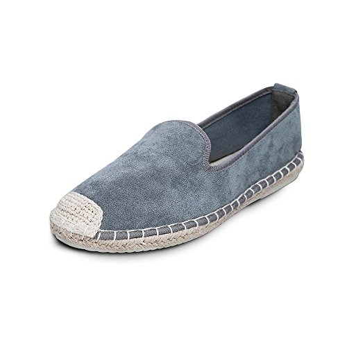 Casual Fashion Loafer Slip on Comfortable Shoes for Women & Ladies, Women's Classic Flat Espadrille Walking Shoes Grey