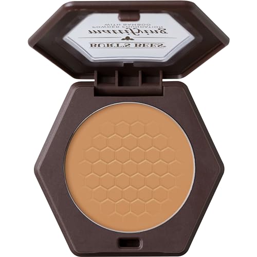 Burt’s Bees 100% Natural Origin Mattifying Powder Foundation, Nutmeg, 0.3 Ounce, Packaging May Vary - image 1