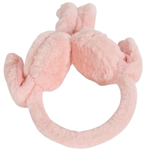 Image of FabSeasons Soft & Warm Winter Ear Muffs | Plush Faux Fur Ear Warmers for Cold Weather | Lightweight & Cozy Ear Protection
