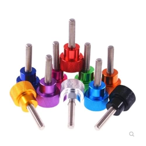 2/5 �A���~�܂݃l�W M3 M4 m5 m6 �A���~���[���b�g�w�b�h�X�e�����X�|������߂܂݃l�W(Light blue,M3X10 5pcs)