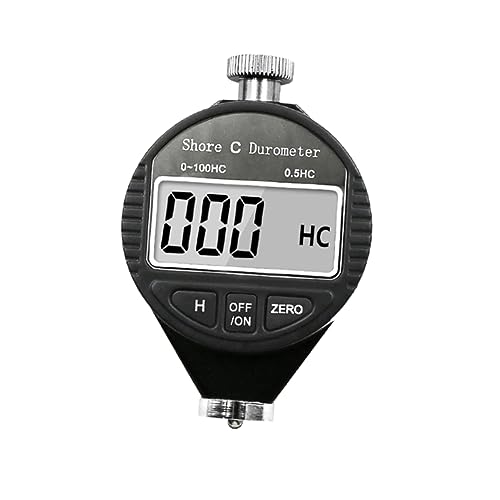 CHILDWEET Shore a Durometer LCD Display Durometer Tester Shore Hardness Tester Accurate Durometer Meter Digital Durometer Digital Display Multi-Purpose Durometer Hardness Tester Meter Black
