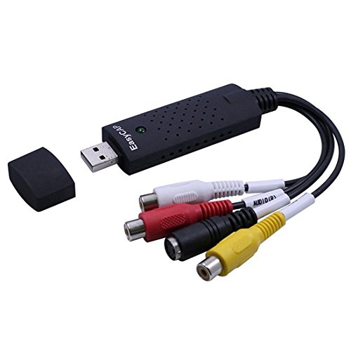 Generic Usb2.0 Video Capture Device Convert Any Analog Rca Input Tv, Vhs, Hi8, Dvd Video&Audio To Pc Work For Window7 Black #TOP12