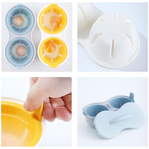 Hervidor de huevos para microondas de plástico PP y cocina rápida 3