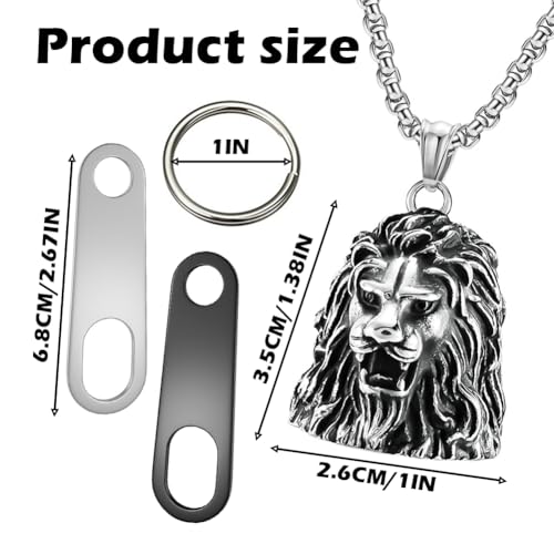 Motorcycle Bell Guardian Angel Good Luck Keyring Safe Pendant Motorcycle Accessories for Men Women Riding Safety