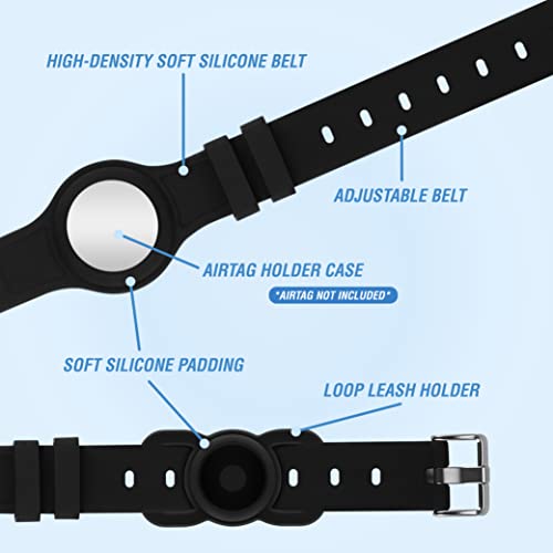 Volkano Waterproof Dog Collar for AirTag & AirTag Loop Holder Bundle, Silicone Dog Collar for Large Dogs & AirTag Cat… - Image 3