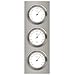 Produktbild Wetterstation im Edelstahlgehäuse mit Thermometer, Barometer und Hygrometer, 380 x 140 mm