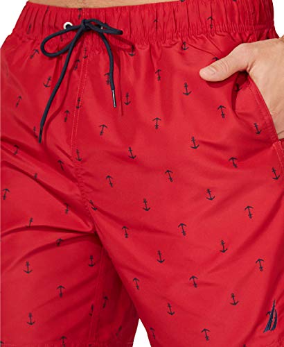 Nautica mens Nautica Men's Quick Dry All Over Classic Anchor Print Swim Trunk4