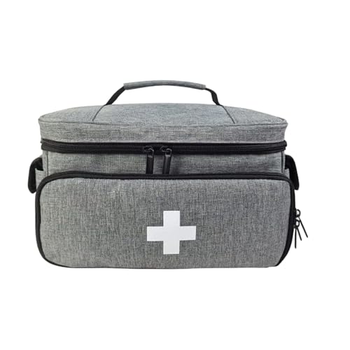 Menolana First Aid Bag Travel Emergency Organizer Lightweight Home First Aid Box Empty Storage Bag for at Home Kitchen Business Office