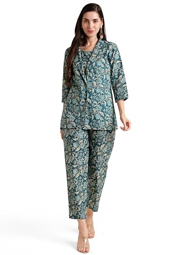 MIRCHI FASHION Women's Cotton Kalamkari Printed Piece Co-Ord Set