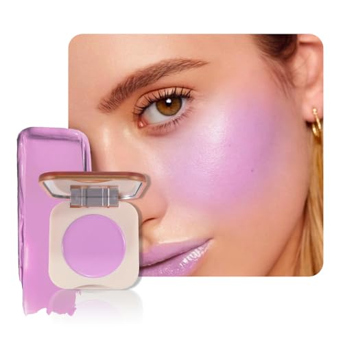 HHLTOH Lavender Cream Blush on Face for Women Cheeks Makeup