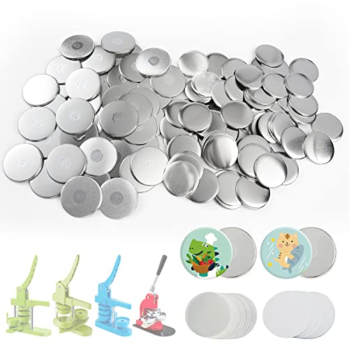 Aiment 100 Sets Metal Button Maker Supplies Fridge Magnets Parts 58Mm (Approx. 2.25 Inch) For Button Maker Machine Diy Round Pin Maker Badge Press #TOP10
