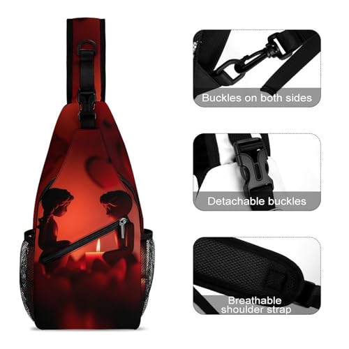 Mochila tipo bolso Sling para senderismo y uso casual miniatura 3