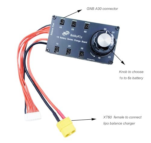 Placa de carga en serie 1S LiPo LiHv con conectores PH2.0 y GNB27 2