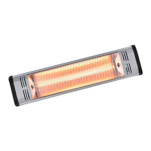 Zqxnt High Efficiency 1800W Weatherproof Outdoor Heater Wall Mount Design Ideal For 15 Square Meter Terrace Balcony Spaces Energy Efficient Deck Toastier