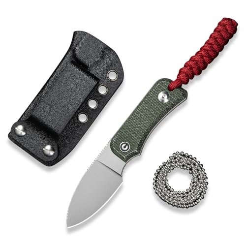 CIVIVI Edc Fixed Blade Knife with Kydex Sheath & Clip, 2.39