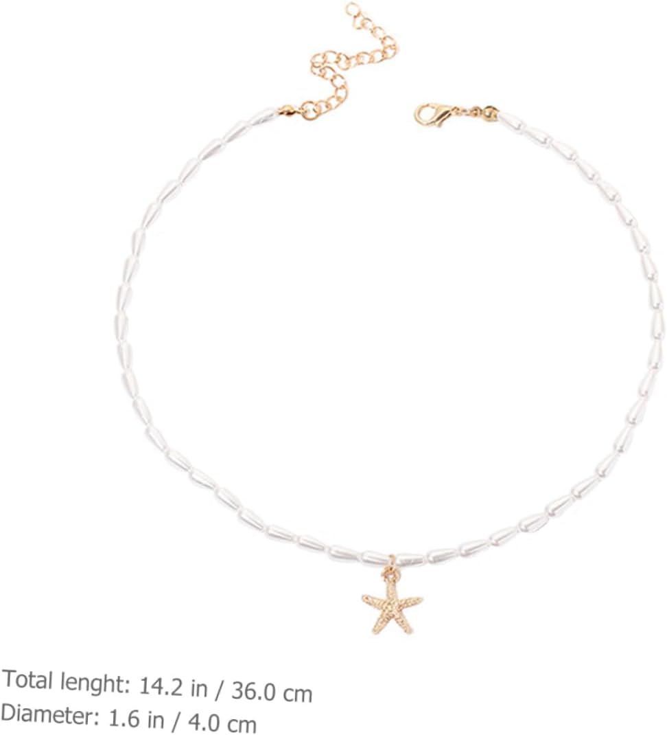 women's jewelry 2pcs Pearl Clavicle Chain Pendulum Collars Women Ladies Necklaces Bridal Necklace for Wedding Shape